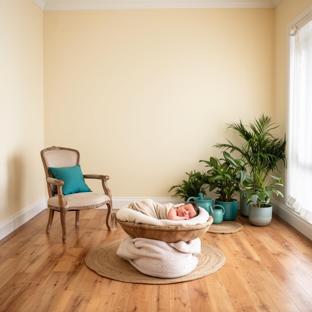 The calm Mona Vale newborn studio